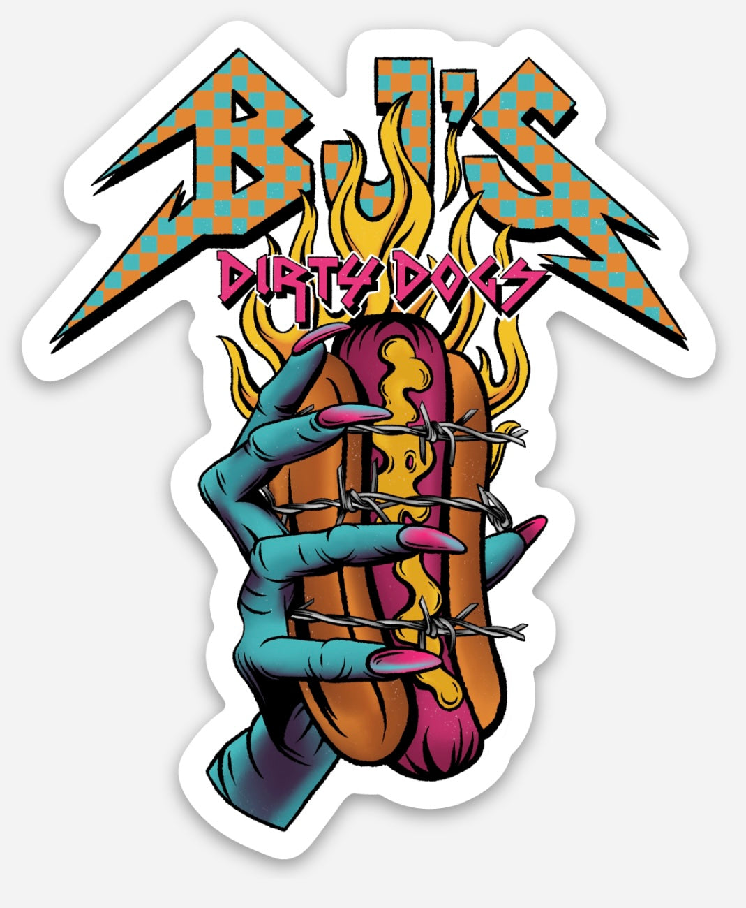 Flamin’ Grip Sticker